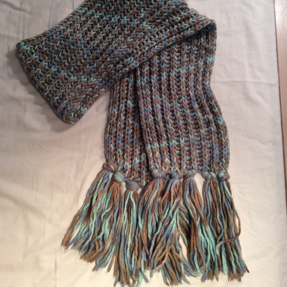 Imago Wool Blend Knit Scarf Made In Italy